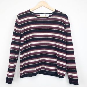 VTG Liz Sport Cotton Striped Sweater (M)